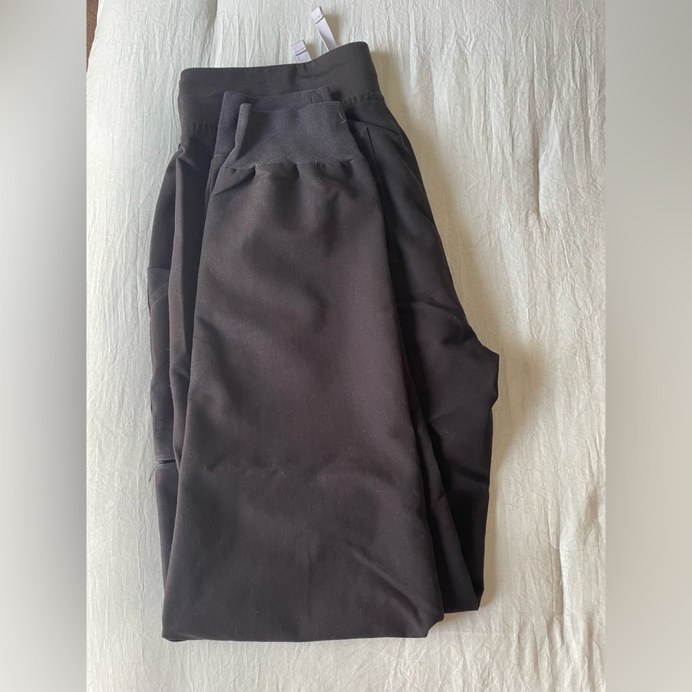 Black FIGS joggers - size small.
